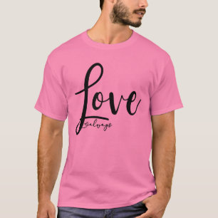 Liebe immer Elegantes Handwriting-Skript T-Shirt