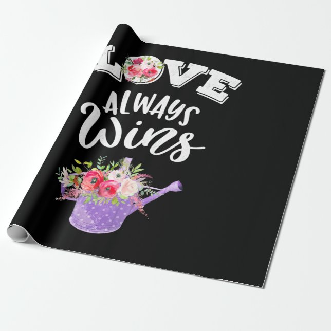  | Liebe immer gewinnen Geschenkpapier (Ungerollt)