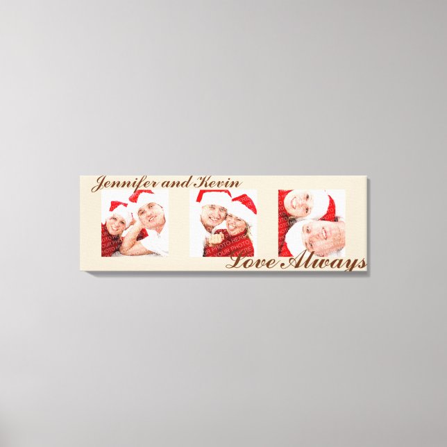 Liebe Immer individuelle Triptych Foto Kunst tauch Leinwanddruck (Vorderseite)