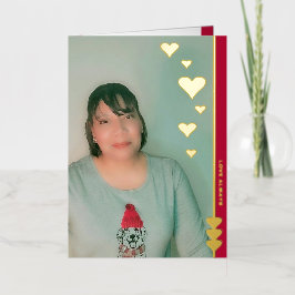 Liebe Immer Personalisierte Foto Foil Card