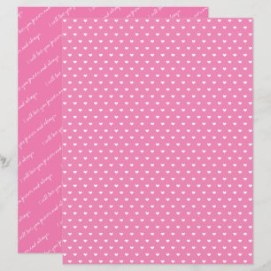 Liebe Immer und immer rosa Herz-Kreislauf-Papier