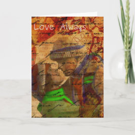 Liebe immer unsichtbar im Grußkarton Feiertagskarte