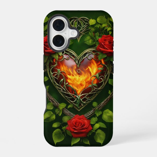 Liebe immer Valentinstag iPhone Fall 16 Hülle (Rückseite)