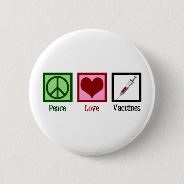 Liebe-Impfstoffe Button (Vorderseite)