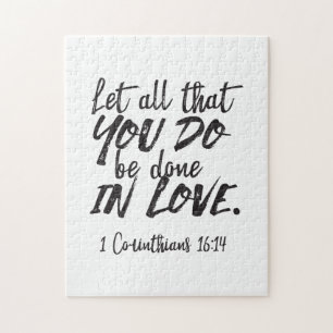 Liebe in Aktion - 1 Korinther 16:14 Inspiration Puzzle