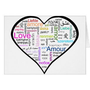 Liebe in allem Sprachenherzen
