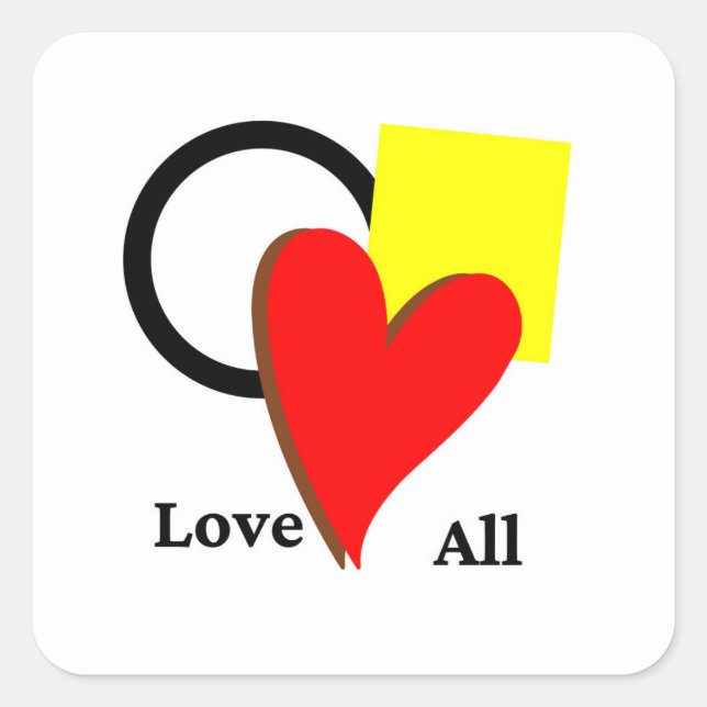 Liebe in allen Formen und Farben Aufkleber (Vorderseite)