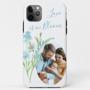 Liebe in Blautblau-Aquarellfarben-Wildblumen Case-Mate iPhone Hülle