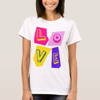 "LIEBE" in Blockbuchstaben T-Shirt