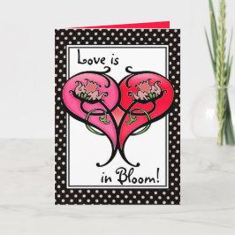 Liebe in Bloom! 2 Feiertagskarte