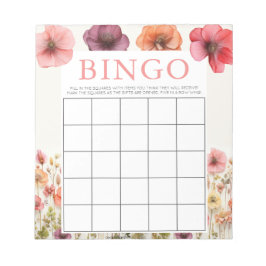 Liebe in Bloom Brautparty 40 Bingo Sheets Notizblock