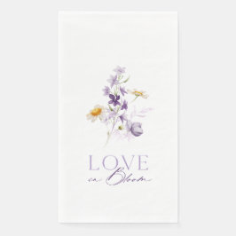 Liebe in Bloom Floral Hochzeitshandtuch Serviette