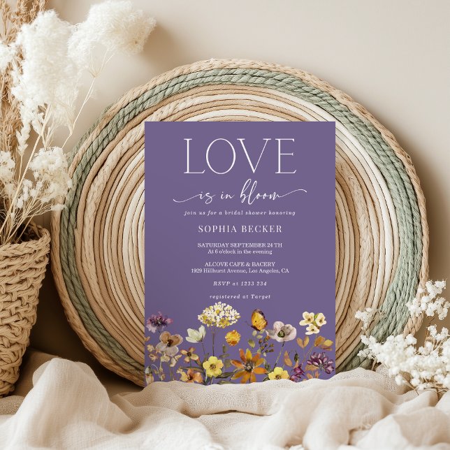 Liebe in Bloom Lavender Bridal Dusche Einladung (Von Creator hochgeladen)