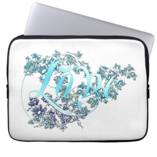 Liebe in Blume Laptopschutzhülle