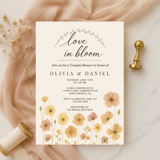 Liebe in Blüte Boho-Paar-Dusche  Einladung (Von Creator hochgeladen)