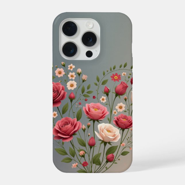 Liebe in Blüte iPhone Hülle (Rückseite)