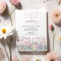 Liebe in Blüte Pastell-Wildblumen Brautparty