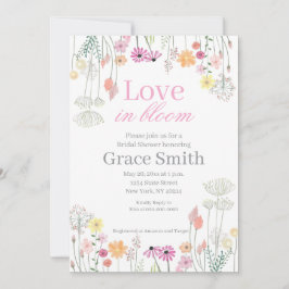 Liebe in Blüte | Romantische Wildblumen-Hochzeitsd Einladung