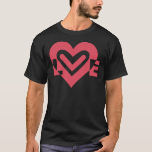Liebe in Cherry Pink T-Shirt