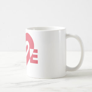 Liebe in Cherry Pink Tasse