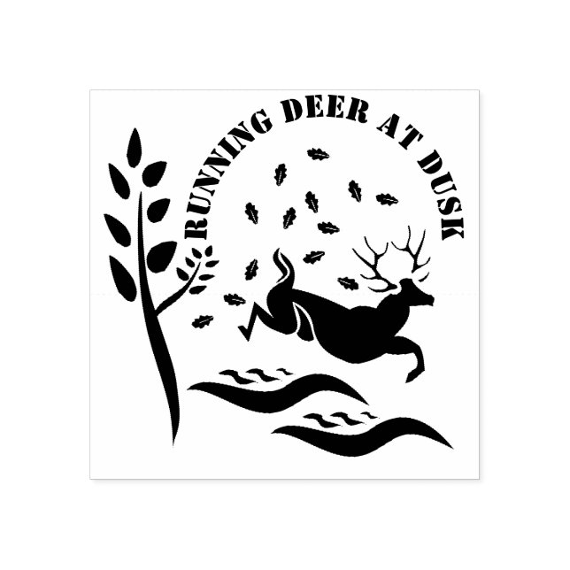 Liebe in der Abenddämmerung Gummistempel (Prägung)