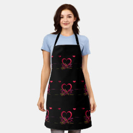 Liebe in der Darkness-All-over-Print-Schürze Schürze