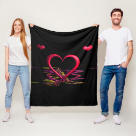 Liebe in der Dunkelheit der Vlies-Decke Fleecedecke