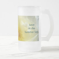 Liebe in der Sommersonne! Rose mattierter Tasse