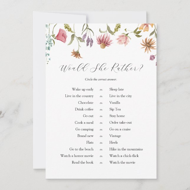 Liebe in der Wildblume des Blutes würde sie eher k Einladung (Vorderseite)