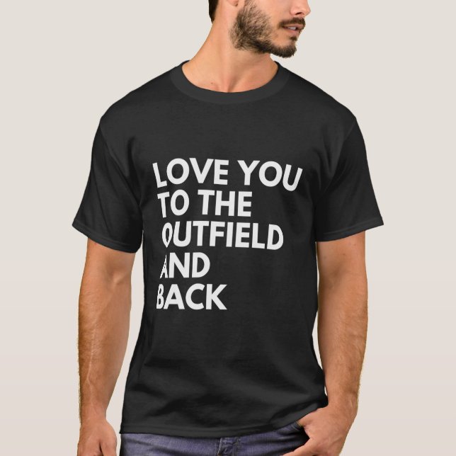 Liebe in die Außenwelt und zurück Baseball-Mama T-Shirt (Vorderseite)