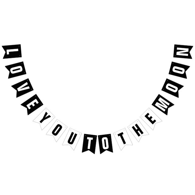 LIEBE IN DIE DEKORATION DES MONDES WIMPELKETTE (Alle)