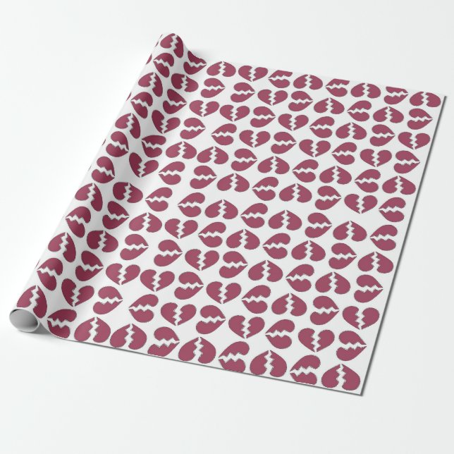 Liebe in Druckmuster Geschenkpapier (Ungerollt)