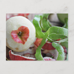 Liebe in einem Apple Postkarte