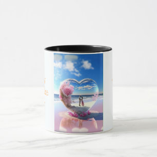 Liebe in einer Tasse: Glücklicher Valentinstag Tra Tasse