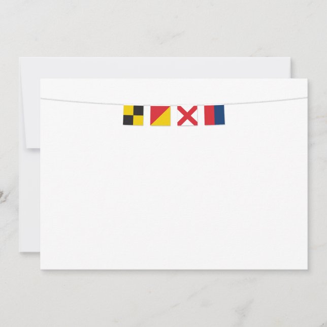 LIEBE in farbigen Signallahnen (Vorderseite)