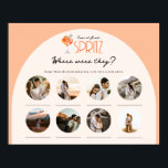 Liebe in First Spritz Wo waren sie? | Horizontal Poster<br><div class="desc">Liebe im First Spritz Brautparty Foto Wo waren sie spielen. Dieses Spiel erinnert nicht nur an die gemeinsame Reise des Paares, sondern ermöglicht es den Gästen auch, Geschichten über Braut und Bräutigam zu erzählen. Es ist ein leidenschaftlicher Weg, ihre Liebe zu feiern und ihre süßen Erinnerungen durch ihre niedlichen Fotos...</div>