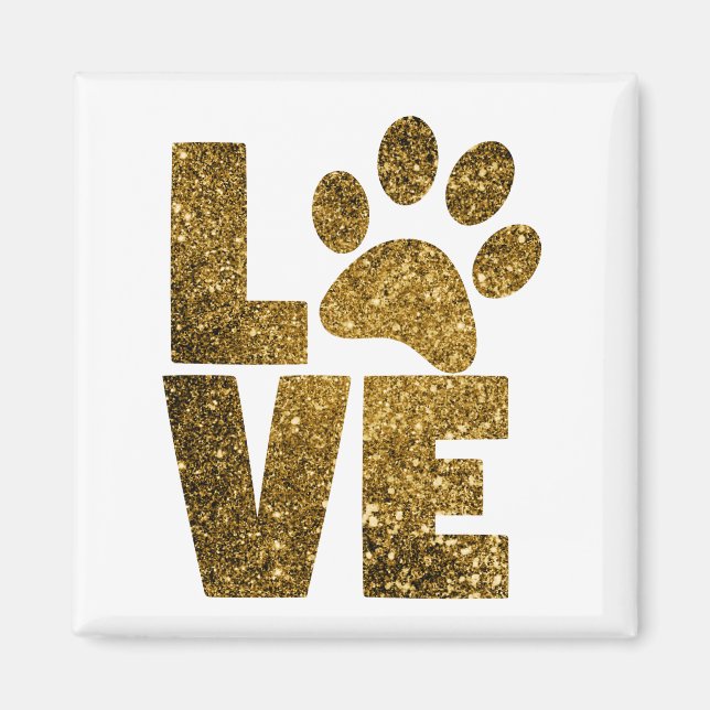 Liebe in Gold Magnet (Vorne)