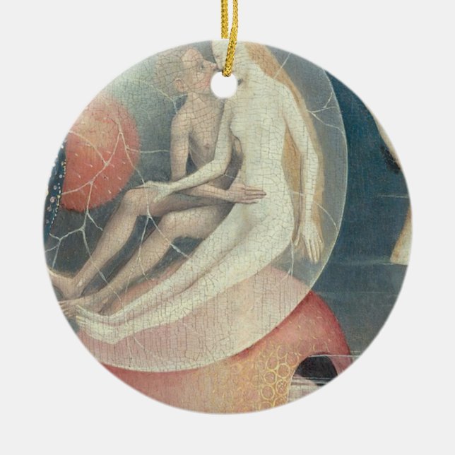 Liebe in Hölle von Hieronymus Bosch Keramik Ornament (Vorne)