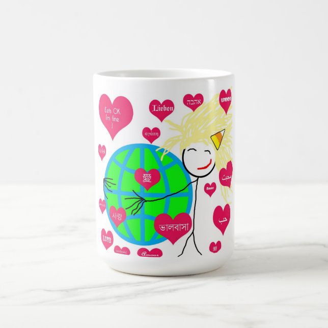Liebe in irgendeiner Sprache Tasse (Mittel)