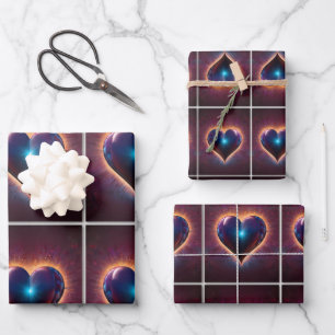 Liebe in jedem Herzschlag Geschenkpapier Set