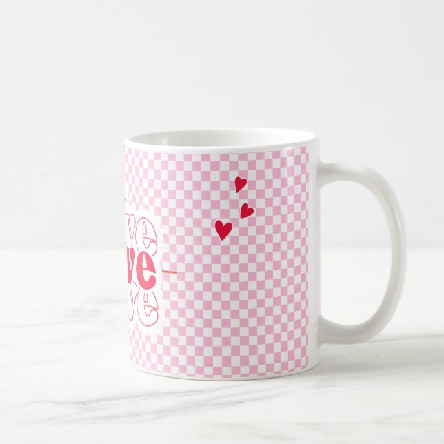 "Liebe in jedem Winkel - Romantische Tasse mit dem (Rechts)
