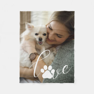 Liebe in jeder Paste: Personalisierter Hund Lover Fleecedecke