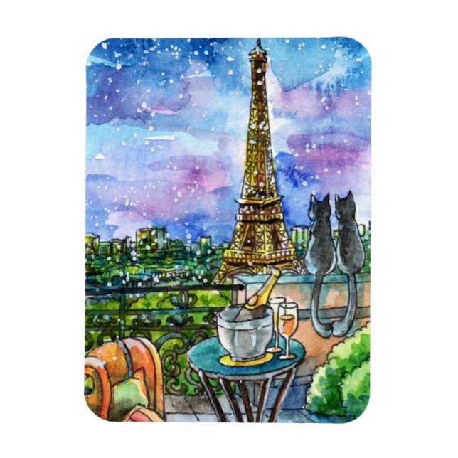 Liebe in Paris Magnet (Vertikal)