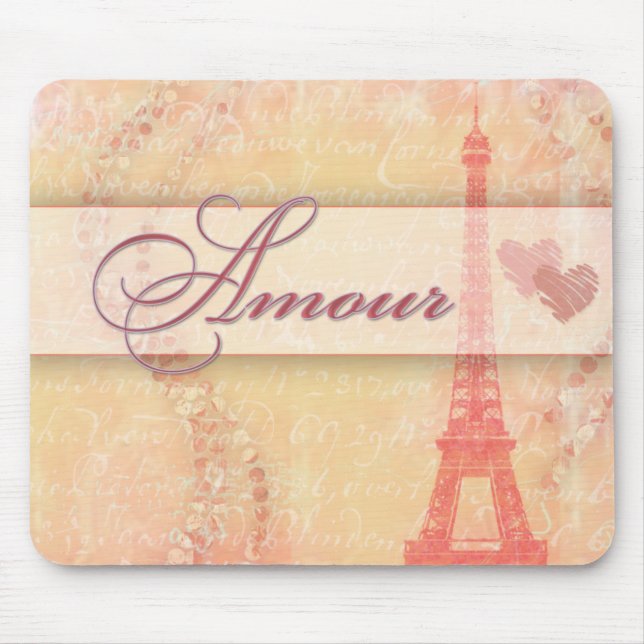 Liebe in Paris Mousepad (Vorne)