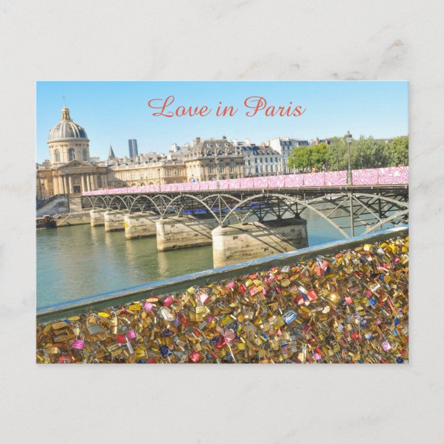 Liebe in Paris Postkarte (Vorderseite)