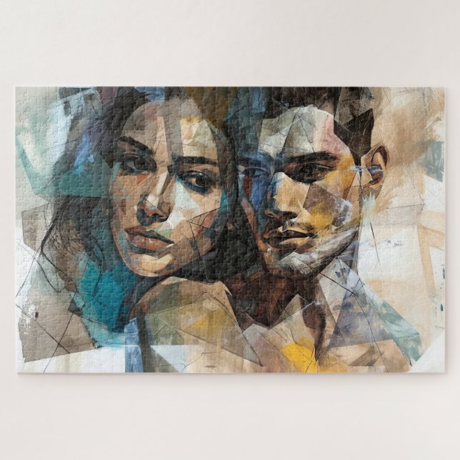 Liebe in Pastellfarben Puzzle (Horizontal)