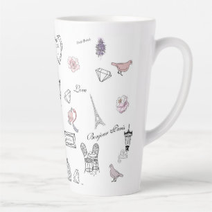 Liebe in Peris Bohemisch Chic Floral Boho Girlly Milchtasse