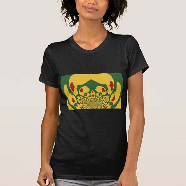 Liebe in Rasta Colors: Reggae Hearts T-Shirt (Vorderseite)