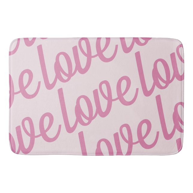 Liebe in Rosa Badematte (Vorderseite)
