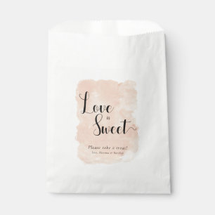 Liebe in Rosa ist süß und süß Geschenktütchen